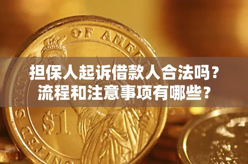 武汉担保人起诉借款人合法吗？流程和注意事项有哪些？