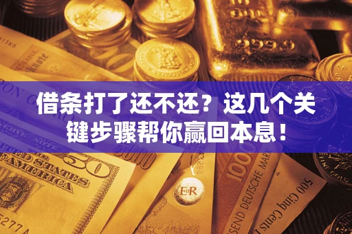 武汉借条打了还不还？这几个关键步骤帮你赢回本息！