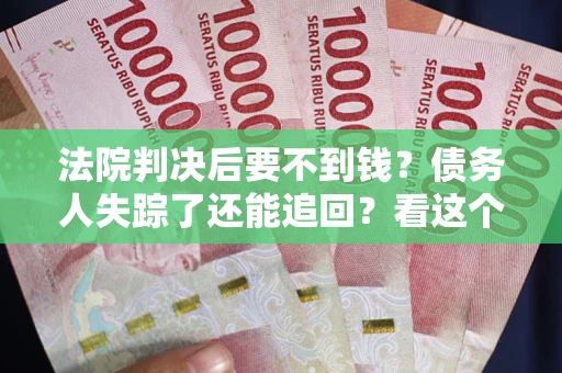 武汉法院判决后要不到钱？债务人失踪了还能追回？看这个方法！