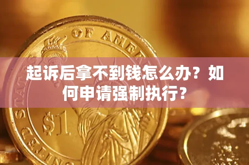 武汉起诉后拿不到钱怎么办？如何申请强制执行？