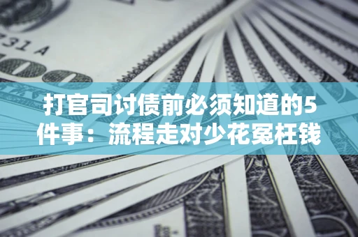 武汉打官司讨债前必须知道的5件事：流程走对少花冤枉钱