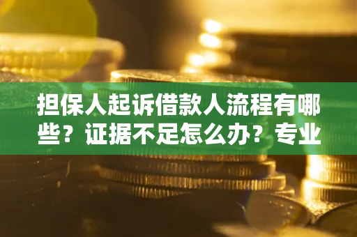 武汉担保人起诉借款人流程有哪些？证据不足怎么办？专业律师解答