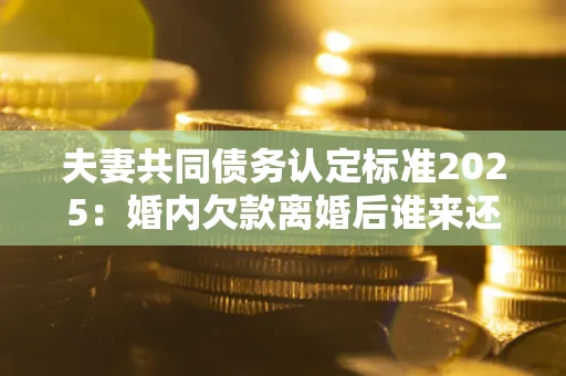 武汉夫妻共同债务认定标准2025：婚内欠款离婚后谁来还？