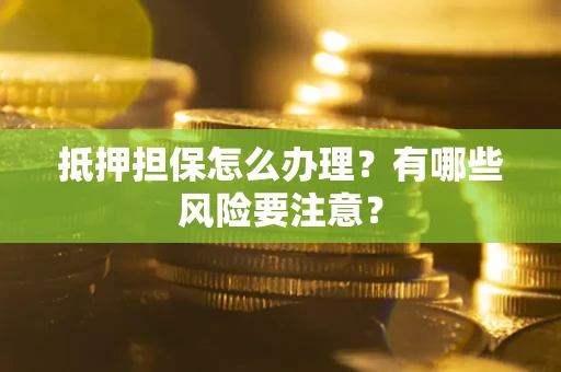 武汉抵押担保怎么办理？有哪些风险要注意？