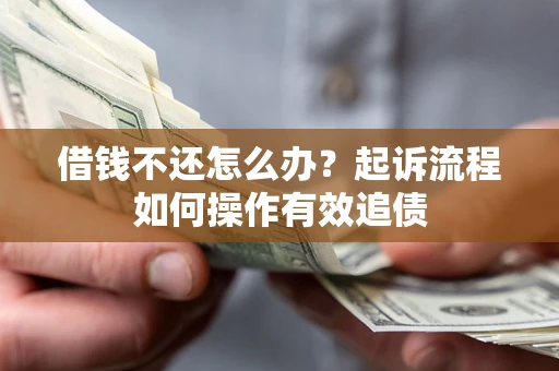 武汉借钱不还怎么办？起诉流程如何操作有效追债