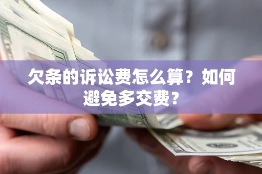 武汉欠条的诉讼费怎么算？如何避免多交费？
