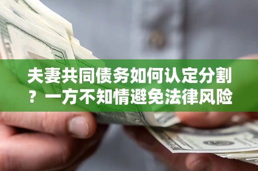 武汉夫妻共同债务如何认定分割？一方不知情避免法律风险必看！